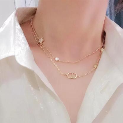 【Dior】PETIT CD ダブル ネックレス